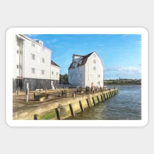 Tide Mill Quay At Woodbridge Sticker